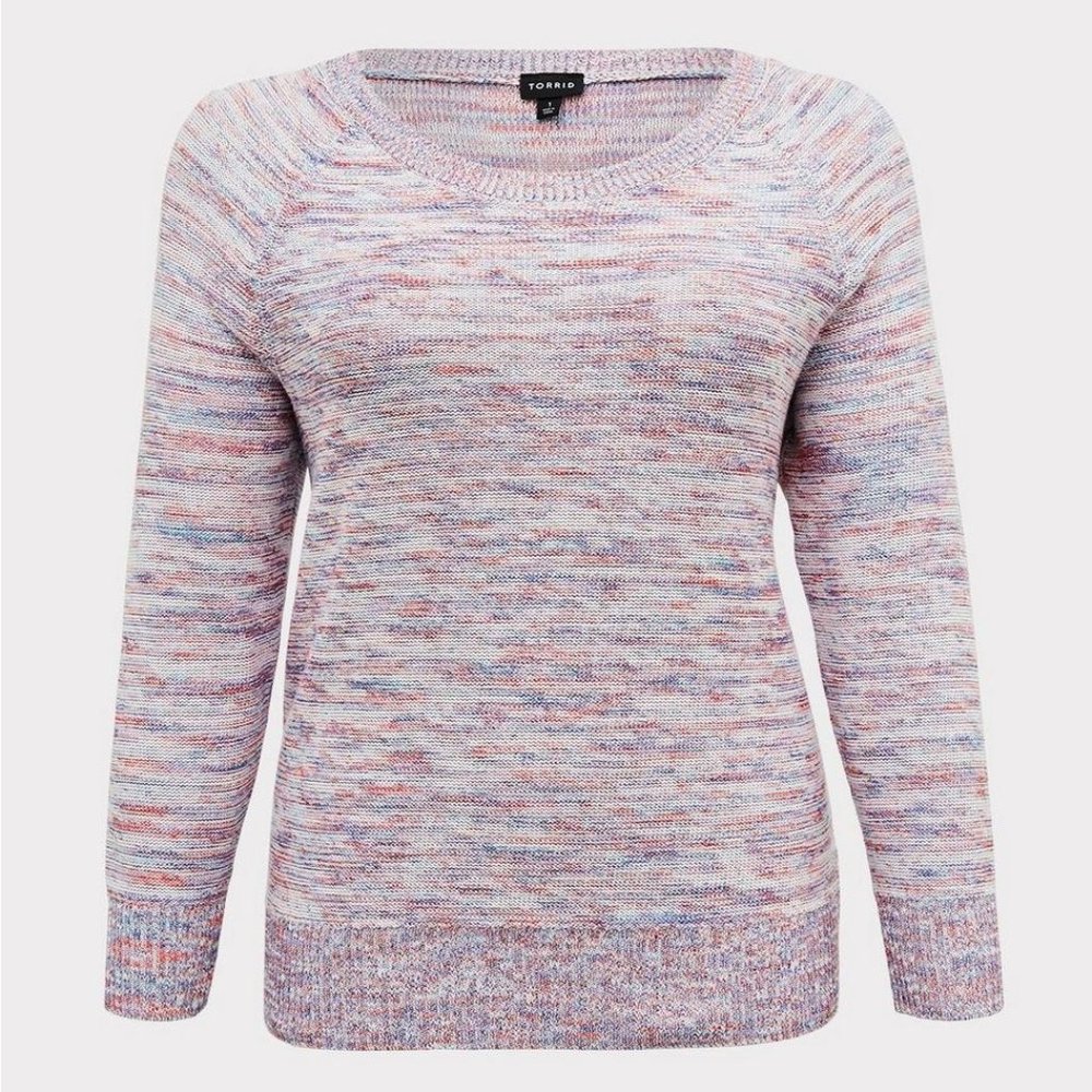 NWOT | Torrid Size 3 | Multicolor Confetti Yarn Pullover Sweater